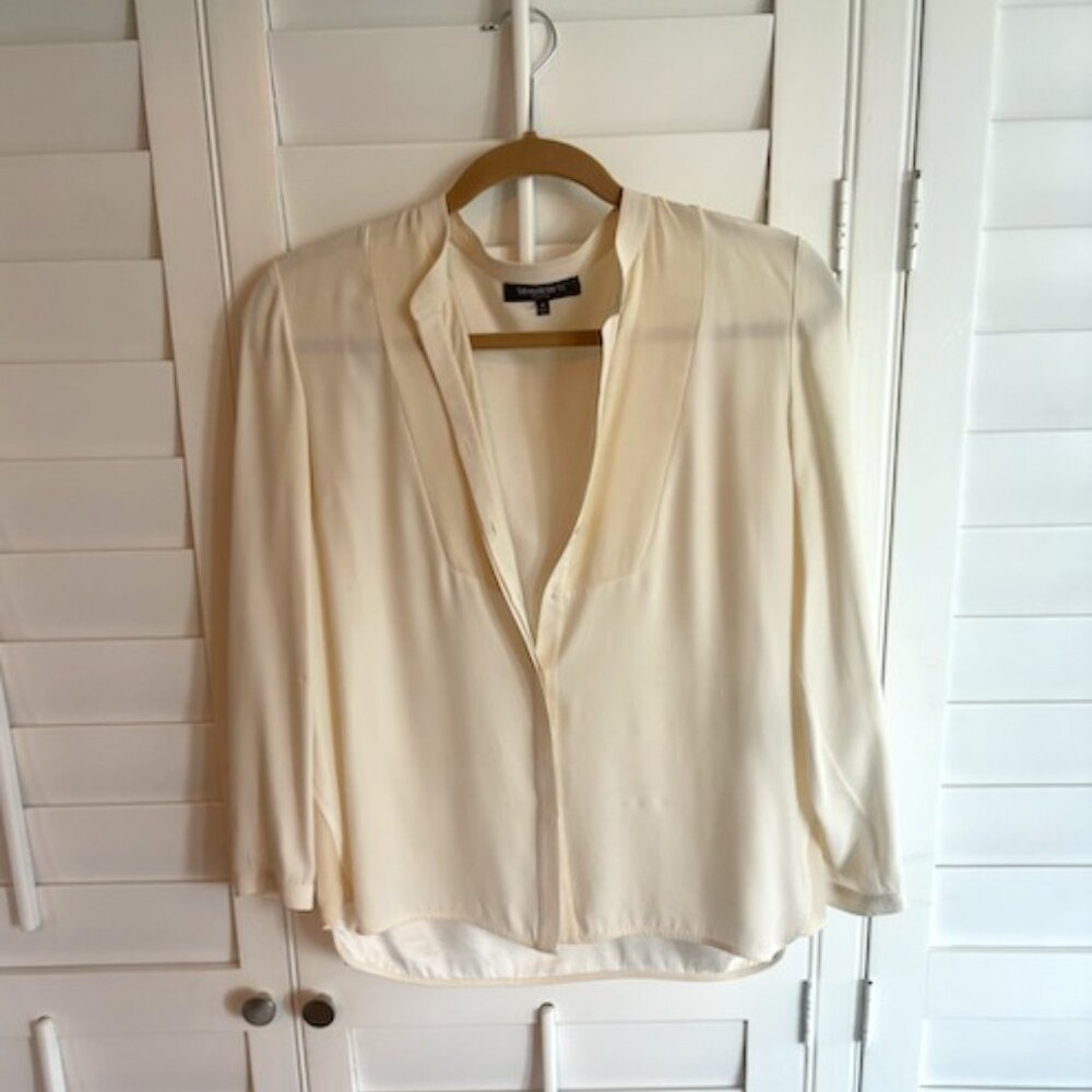 LAFAYETTE 148 Ivory Blouse Size 8
